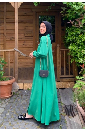 فستان أخضر حشيشي 0030-01