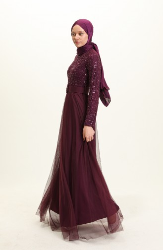 Habillé Hijab Plum Foncé 5353-14