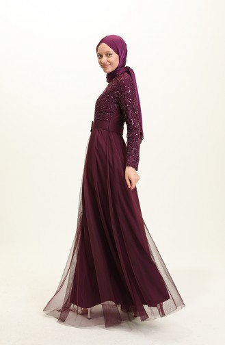 Habillé Hijab Plum Foncé 5353-14