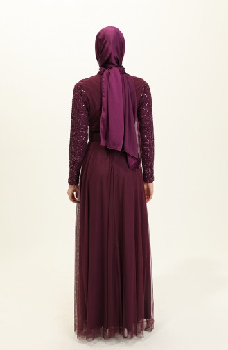 Habillé Hijab Plum Foncé 5353-14