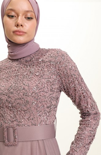 Habillé Hijab Rose Pâle Foncé 5353-15