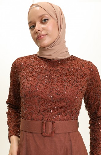 Habillé Hijab Tabac 5353-16