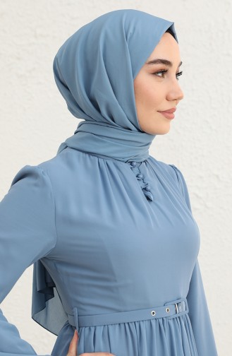 Indigo Hijab Dress 5725-02