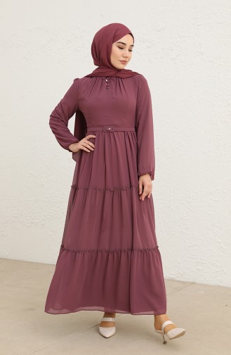 Dusty Rose Hijab Dress 5725-04