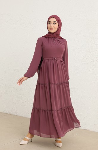 Dusty Rose Hijab Dress 5725-04