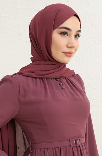 Dusty Rose Hijab Dress 5725-04