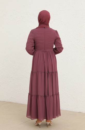 Dusty Rose Hijab Dress 5725-04