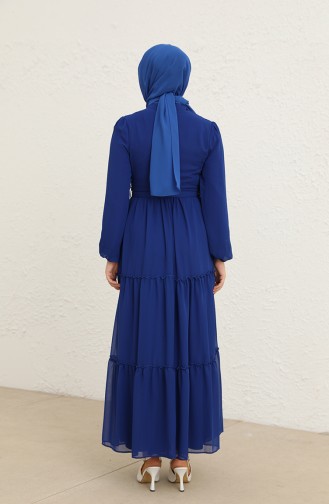 Saxe Hijab Dress 5725-05