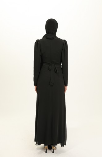 Habillé Hijab Noir 5736-10