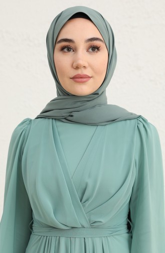 Habillé Hijab Vert noisette 5796-01