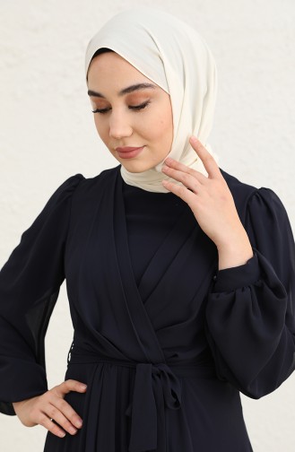 Dunkelblau Hijab-Abendkleider 5796-03