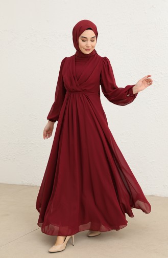 Habillé Hijab Bordeaux 5796-07