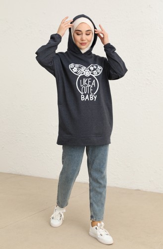 Light Navy Blue Sweatshirt 3434-07