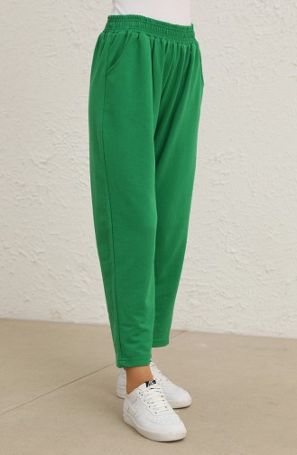 Sweatpants أخضر زمردي 1050-02