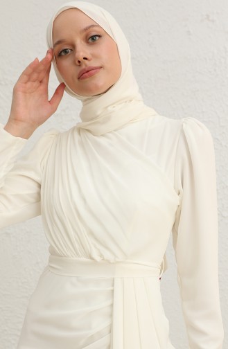 Habillé Hijab Ecru 5736-04