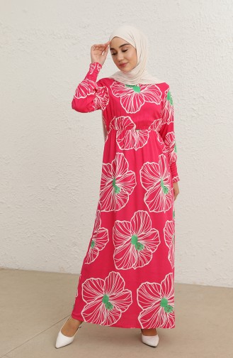 Fuchsia Hijab Kleider 10341-01