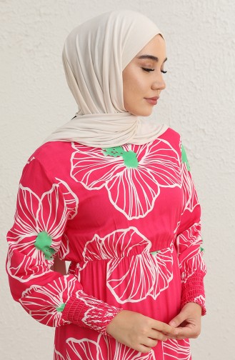Fuchsia Hijab Dress 10341-01