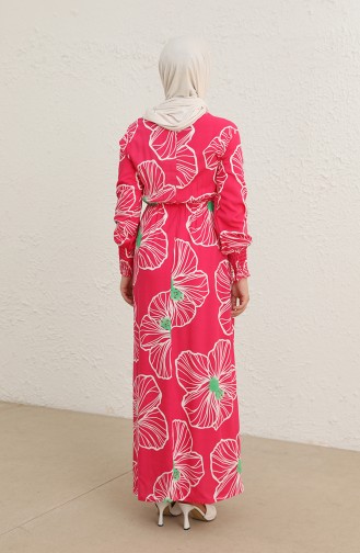 فستان فوشيا 10341-01