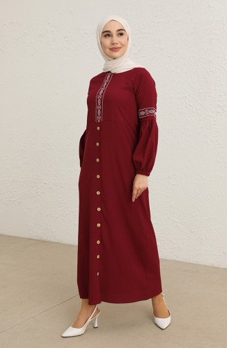 Robe Hijab Bordeaux 3599-01