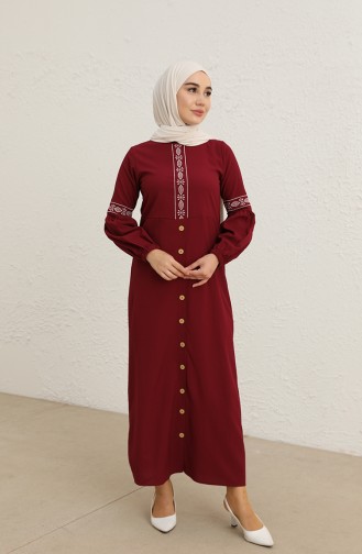 Robe Hijab Bordeaux 3599-01