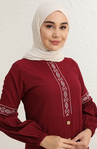 Robe Hijab Bordeaux 3599-01