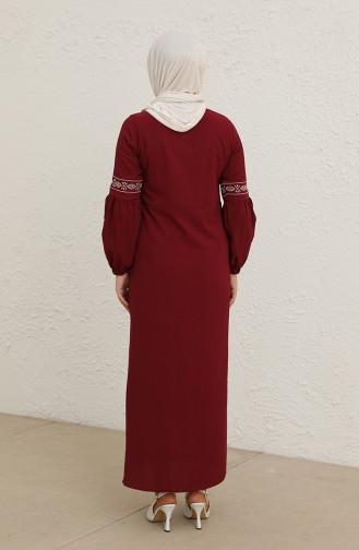 Robe Hijab Bordeaux 3599-01