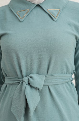 Tofisa Aerobin Kumaş Tunik Pantolon İkili Takım 10519-03 Mint Yeşili