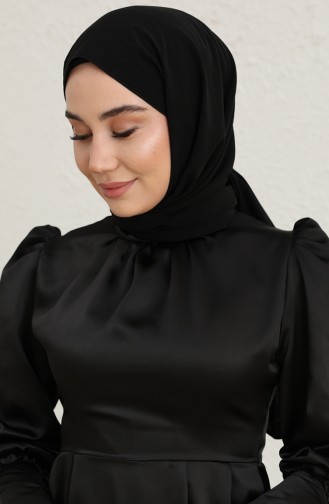 Schwarz Hijab-Abendkleider 2003-01