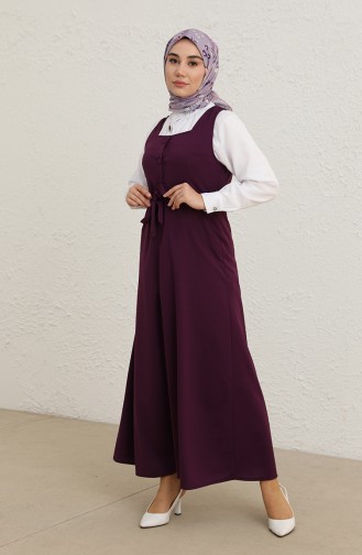 Lila Hijab Kleider 7130A-06