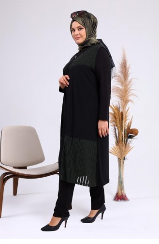 Black Waistcoats 7023.Haki