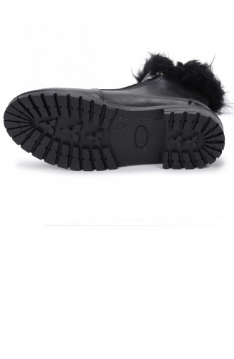 Woggo Flrn 720 Cilt Fermuarlı Kadın Bot Ayakkabı Siyah