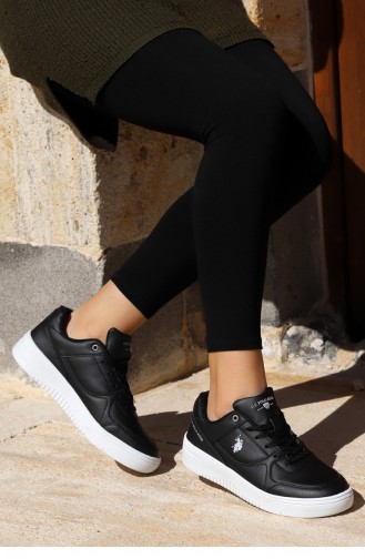 U S Polo Assn Lee Wmn Günlük Yürüyüş Kadın Spor Ayakkabı Siyah