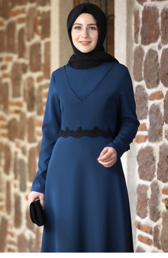 فستان أزرق زيتي 62