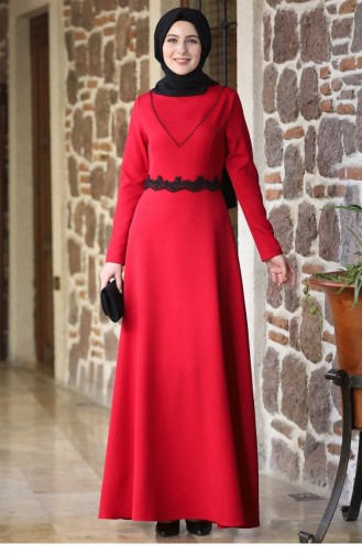 Red Hijab Dress 64
