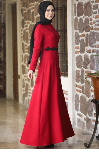Red Hijab Dress 64
