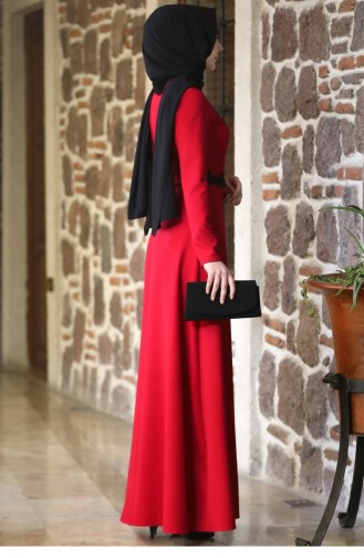Red Hijab Dress 64