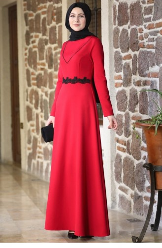 Red Hijab Dress 64