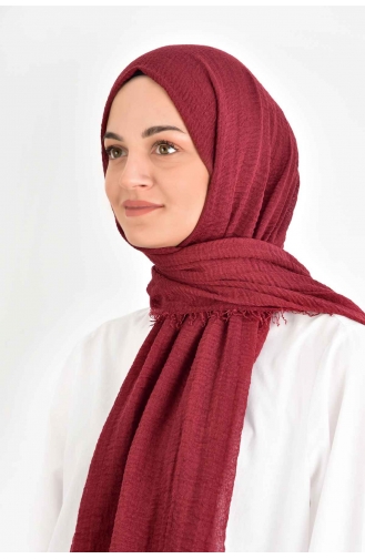 Dark Claret Red Shawl 00009-04