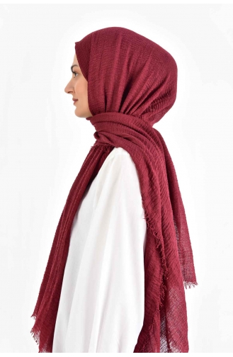 Dark Claret Red Shawl 00009-04