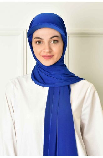 Şapkalı Sandy Şal 00008-21 Saks