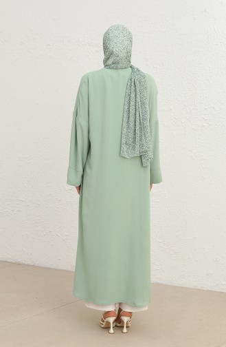 Tofisa Uzun Kimono 10158-02 Mint Yeşili