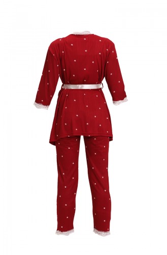 Claret red Pyjama 3154.Bordo