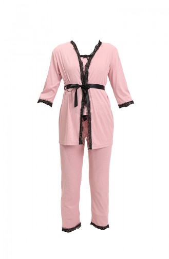 Pyjama Rose Pâle 3158.Gül Kurusu
