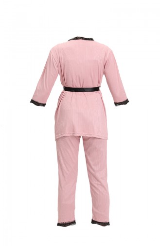 Pyjama Rose Pâle 3158.Gül Kurusu