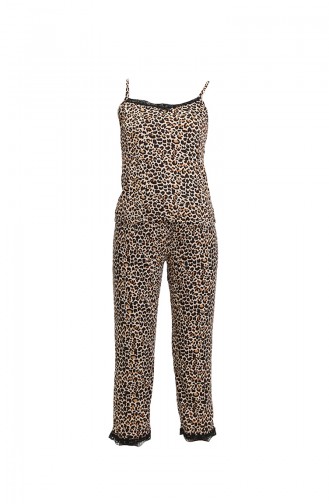 Brown Pyjama 3166.Kahve - Leopar