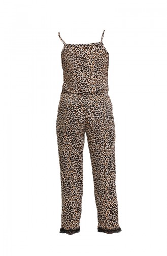 Brown Pyjama 3166.Kahve - Leopar