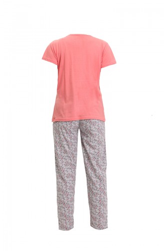 Vermillion Pyjama 3205.Nar Çiçeği