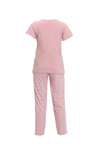 Beige-Rose Pyjama 3225.Gül Kurusu