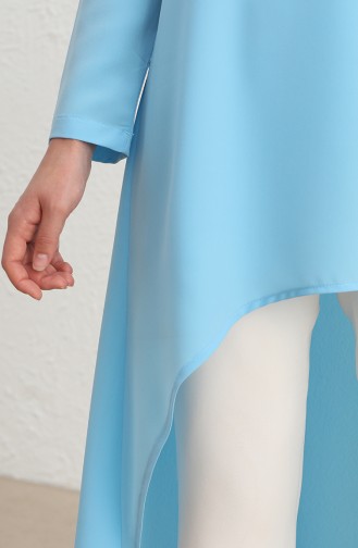 Tofisa Asymmetric Long Tunic 3652-04 Light Blue 3652-04