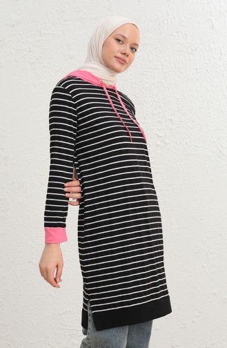 Tofisa Kapüşonlu Tunik 3793-03 Pembe